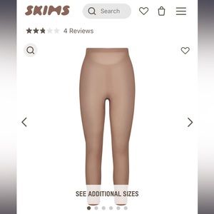 SKIMS Sheer Sculpt Low Back Legging in Sienna XS